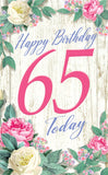 "65 Today Flower Cage" - 3D Pop Up Greetings Card