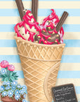 The Ice-cream Vendor - 3D Pop Up Greetings Card