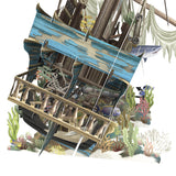 "Sunken Galleon" - 3D Pop Up Greetings Card