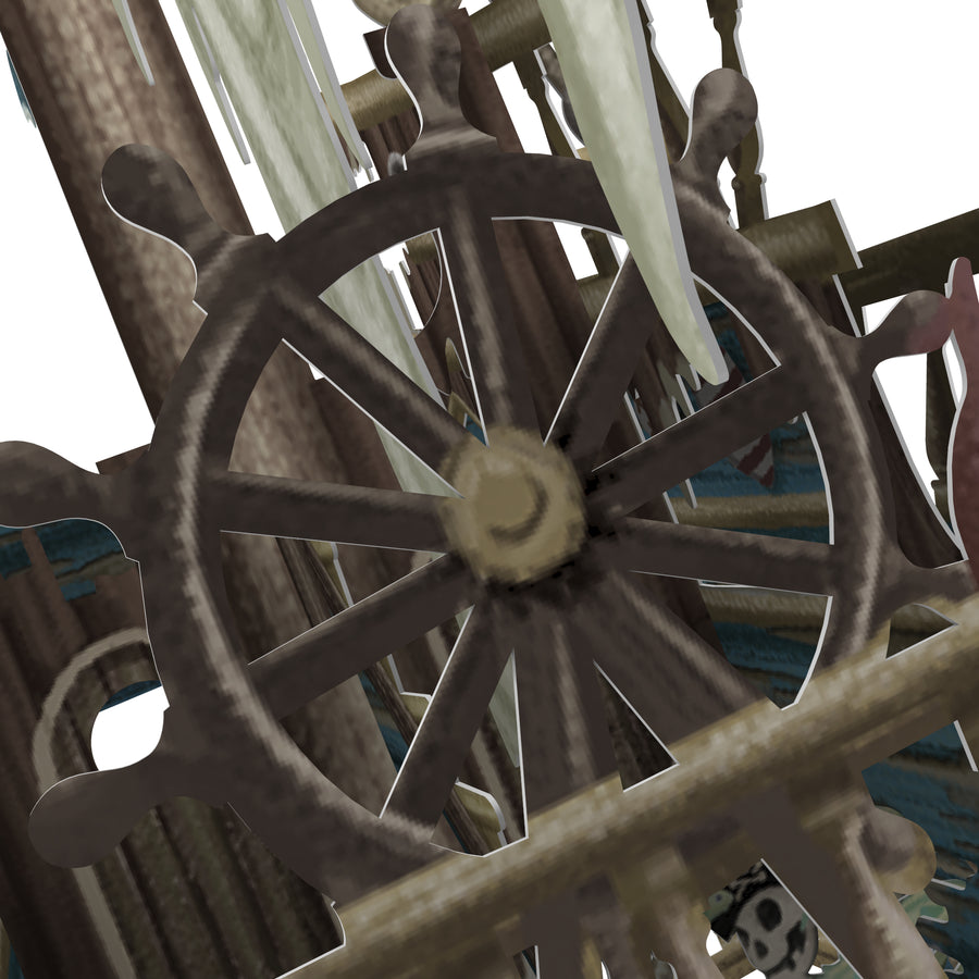 "Sunken Galleon" - 3D Pop Up Greetings Card