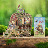 "Mouse Caravan" - 3D Pop Up Greetings Card