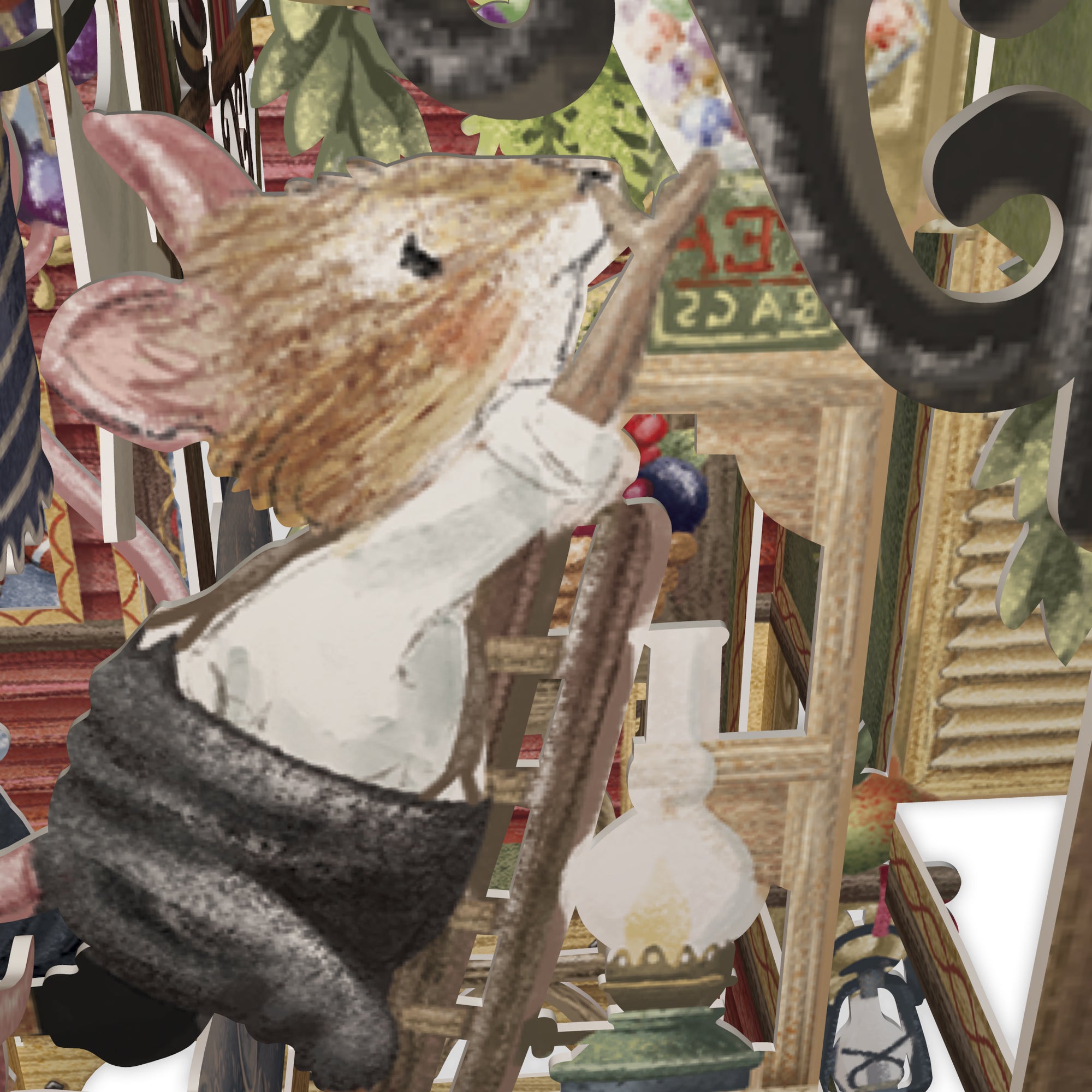 &quot;Mouse Caravan&quot; - 3D Pop Up Greetings Card