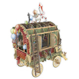 "Mouse Caravan" - 3D Pop Up Greetings Card