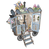 "Betty Blue" - 3D Pop Up Greetings Card