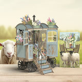 "Betty Blue" - 3D Pop Up Greetings Card