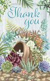"Succulent Love" Thank You - 3D Pop Up Greetings Card