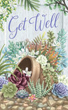 "Succulent Love" Get Well- 3D Pop Up Greetings Card