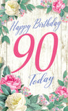 "90 Today Flower Cage" - 3D Pop Up Greetings Card