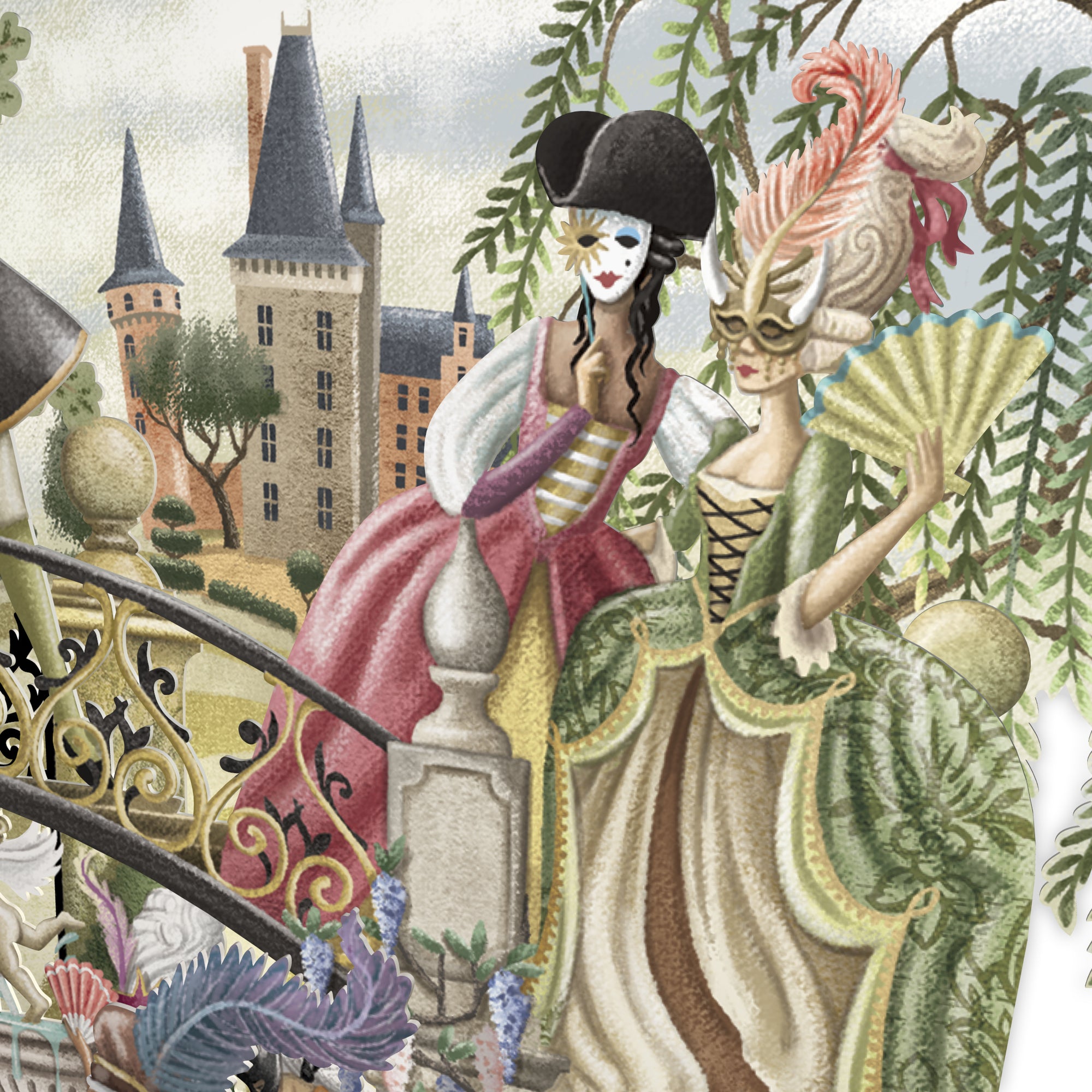 &quot;Masquerade&quot; - Top of the World Pop Up Greetings Card