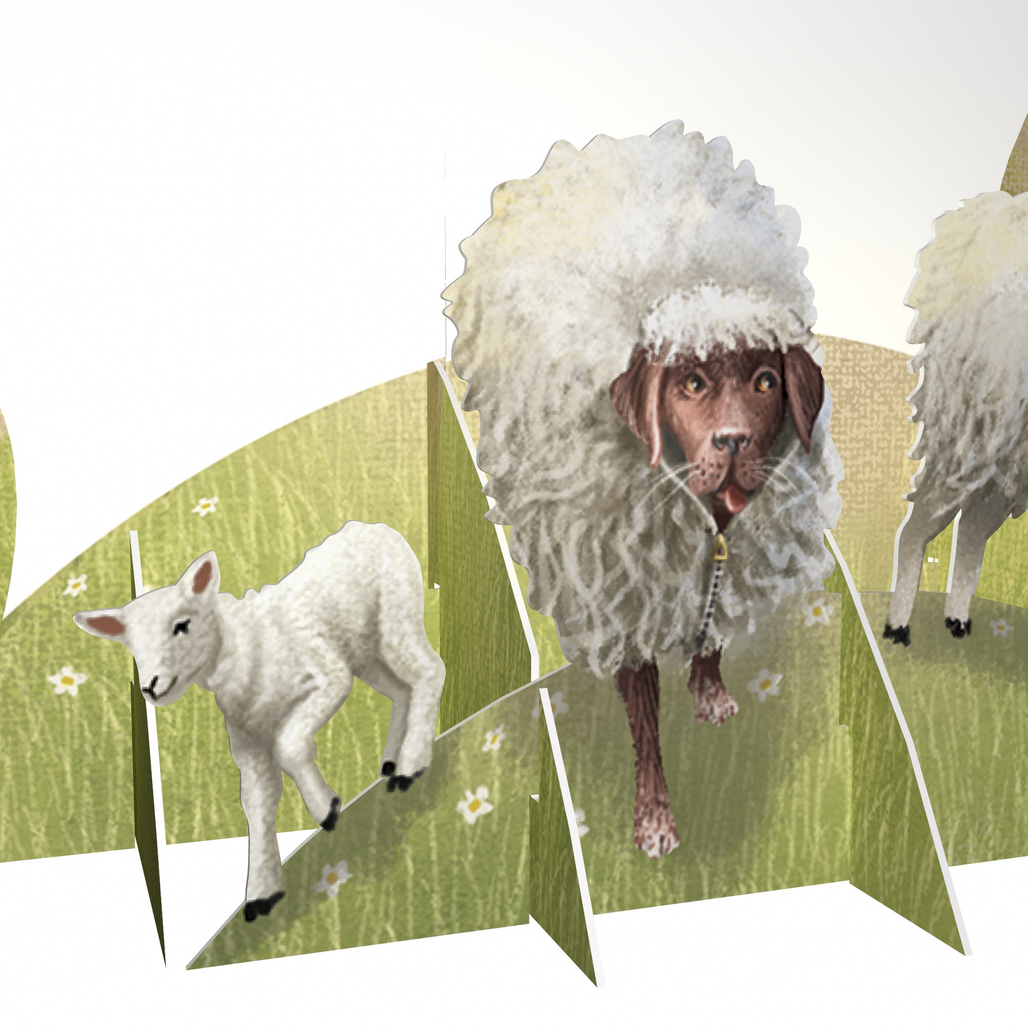 &quot;The Shepherd&quot; - Top of the World Pop Up Greetings Card