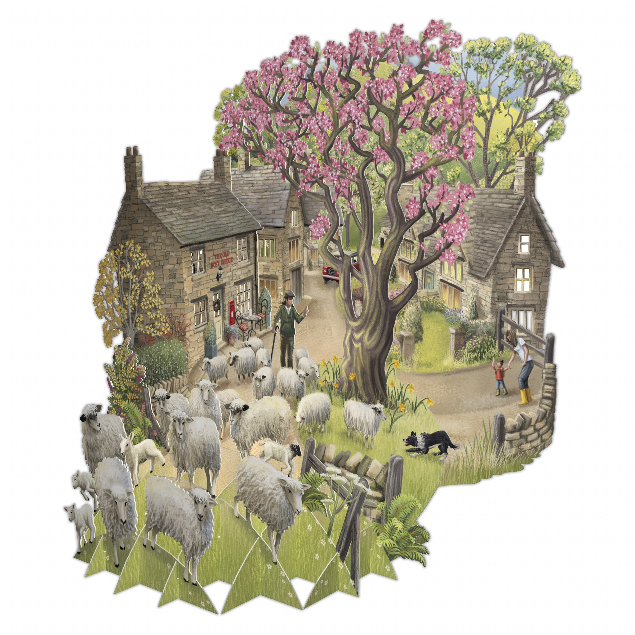 &quot;The Shepherd&quot; - Top of the World Pop Up Greetings Card