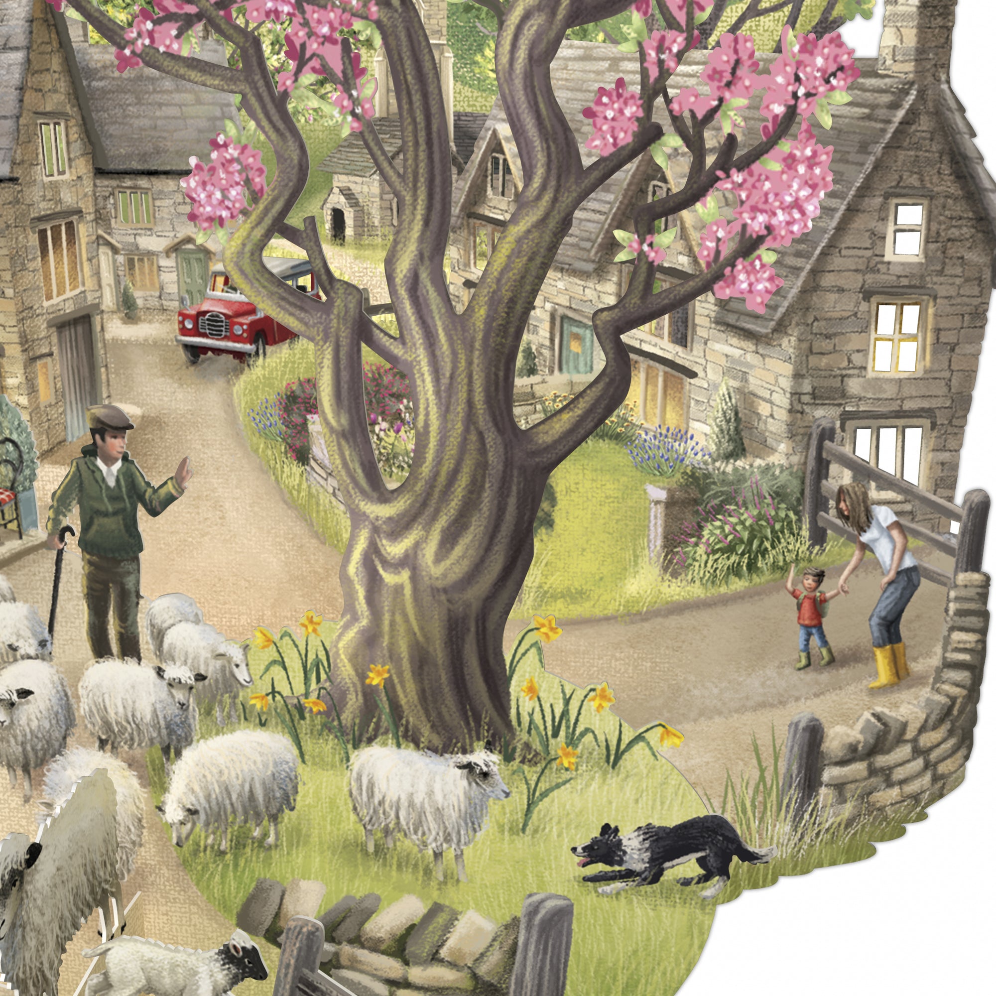 &quot;The Shepherd&quot; - Top of the World Pop Up Greetings Card