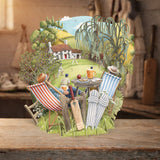 "Sticky Wicket"  Top of the World Pop Up Greetings Card