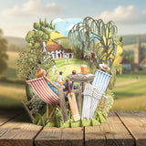 "Sticky Wicket"  Top of the World Pop Up Greetings Card