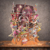 "Acrobats"  Top of the World Pop Up Greetings Card