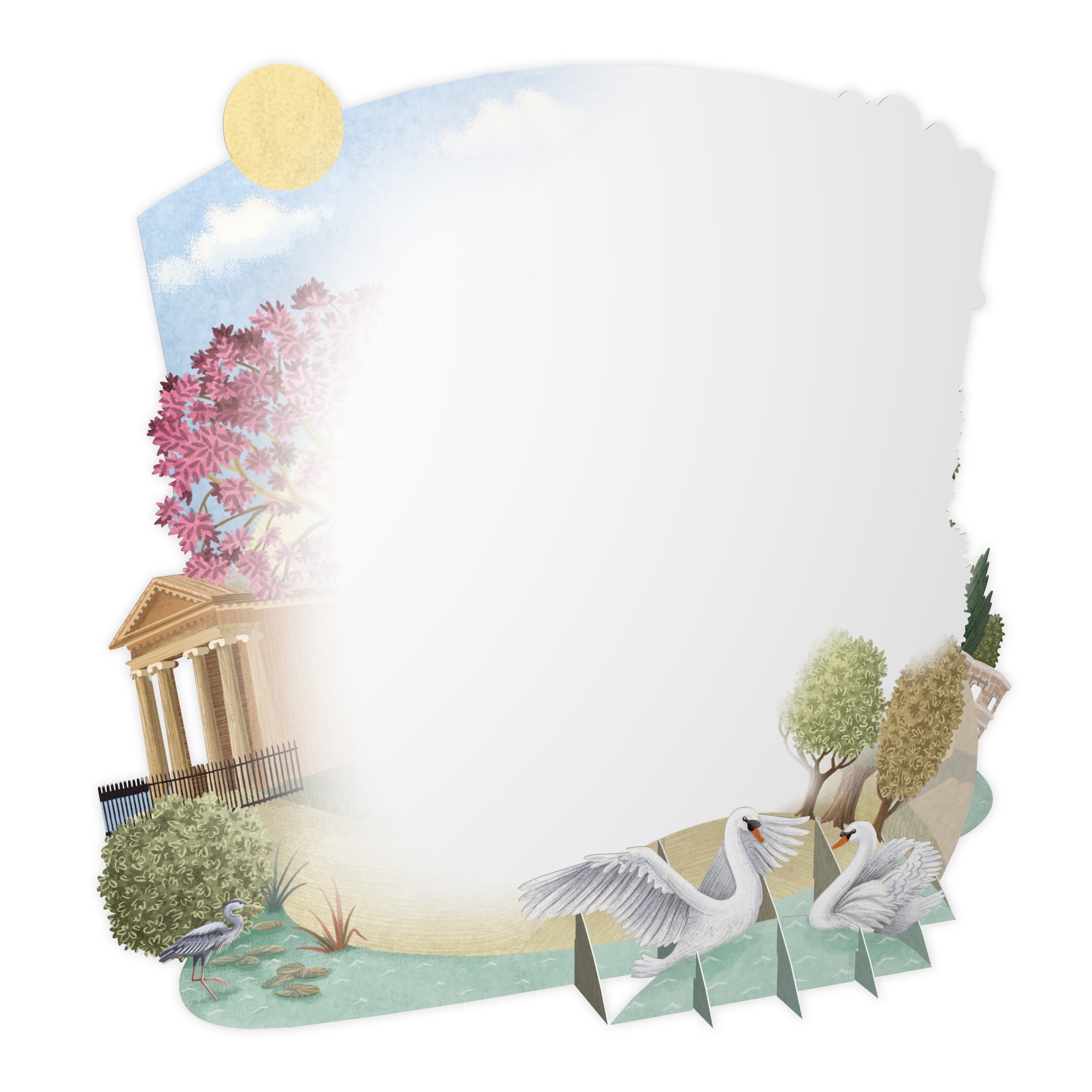 "Blenheim Palace"  Top of the World Pop Up Greetings Card