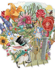 "The Snobbish Rose"  Alice in Wonderland - Top of the World Pop Up Greetings Card
