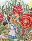 "The Snobbish Rose"  Alice in Wonderland - Top of the World Pop Up Greetings Card