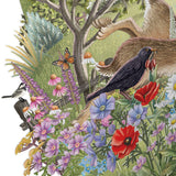 "Spring Hares" Top of the World Pop Up Greetings Card