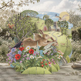 "Spring Hares" Top of the World Pop Up Greetings Card
