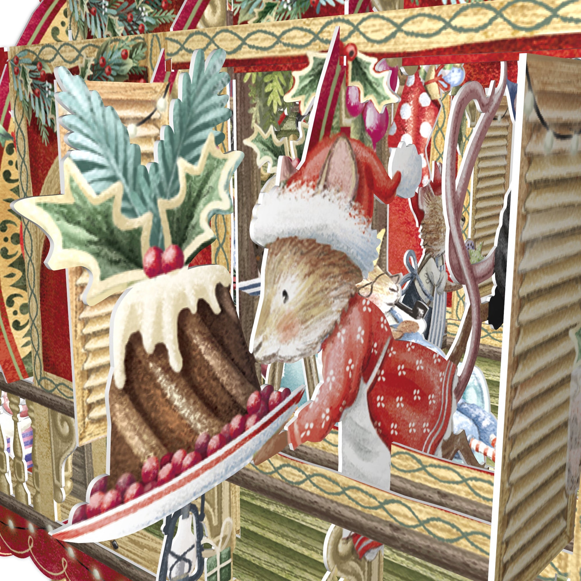 &quot;Christmas Caravan&quot; - 3D Pop Up Christmas Card
