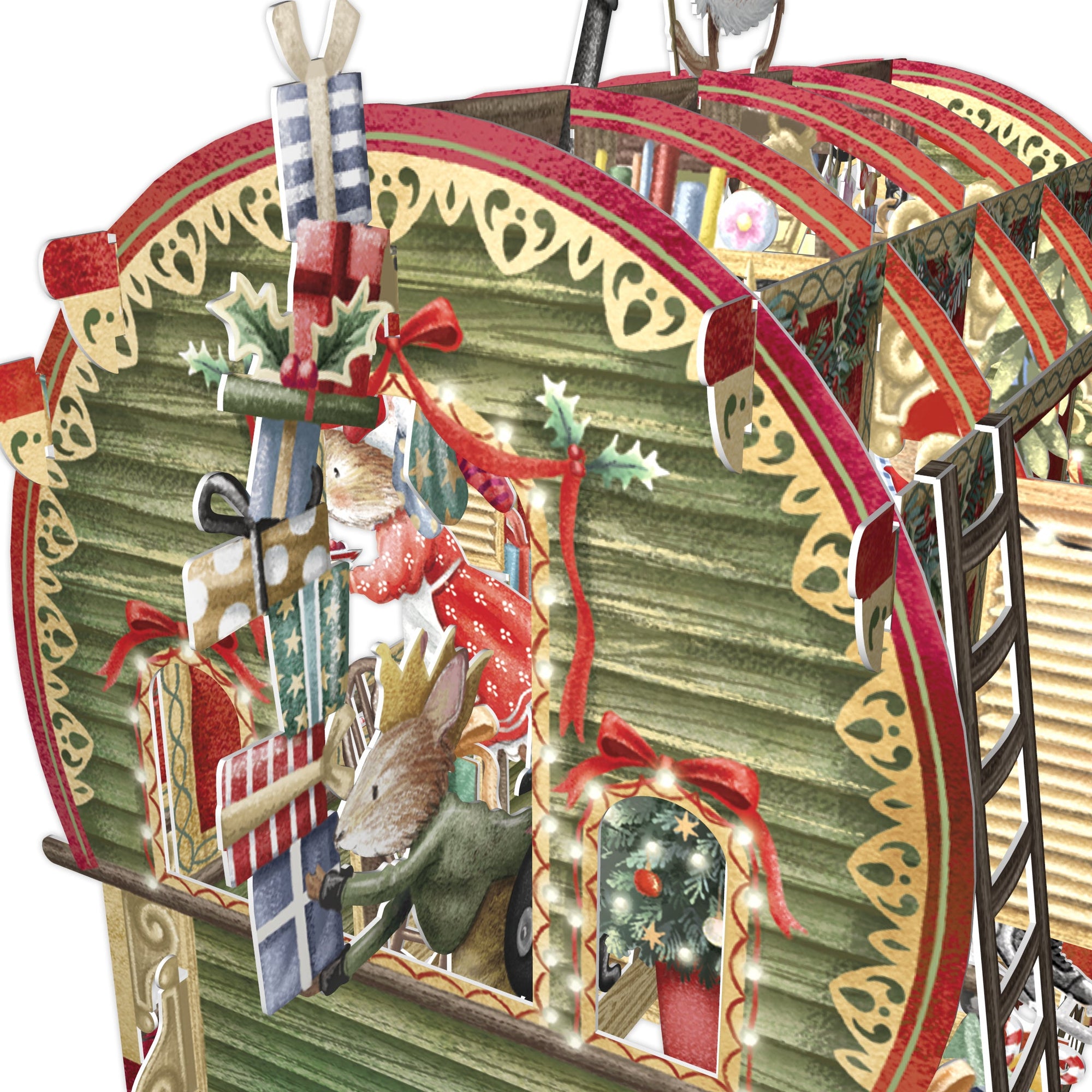 &quot;Christmas Caravan&quot; - 3D Pop Up Christmas Card
