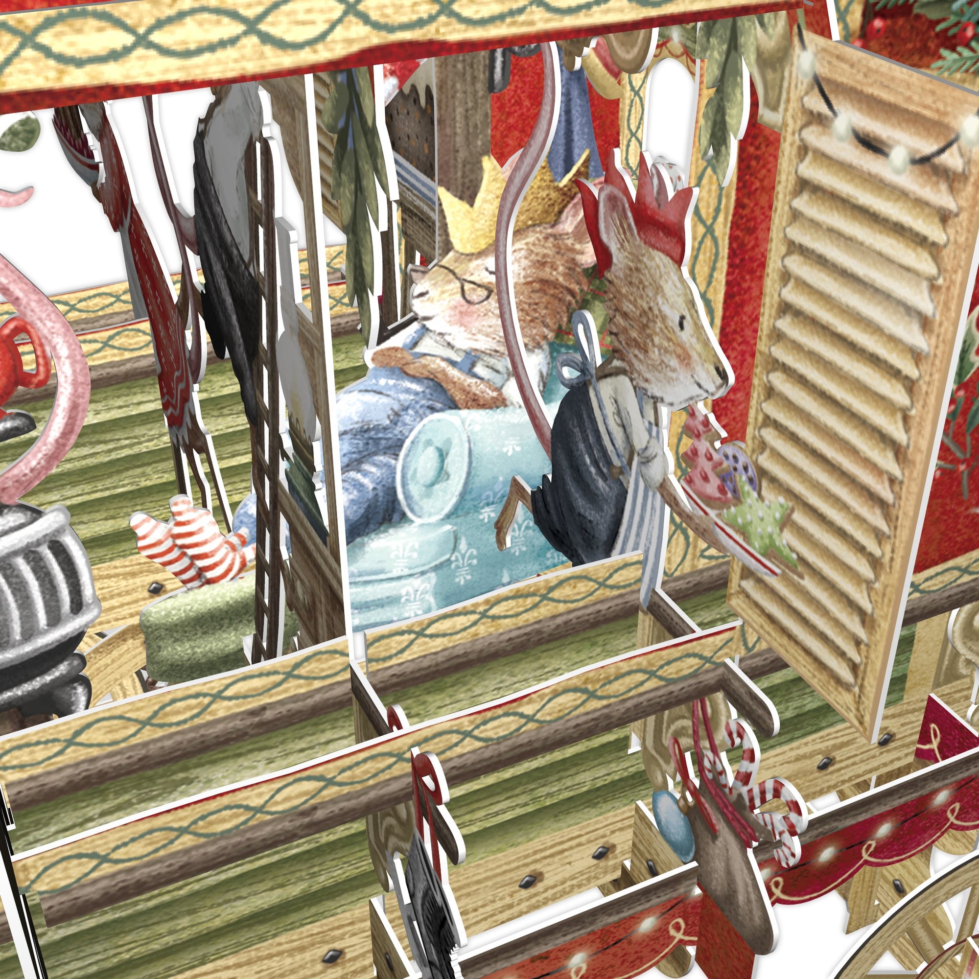 &quot;Christmas Caravan&quot; - 3D Pop Up Christmas Card