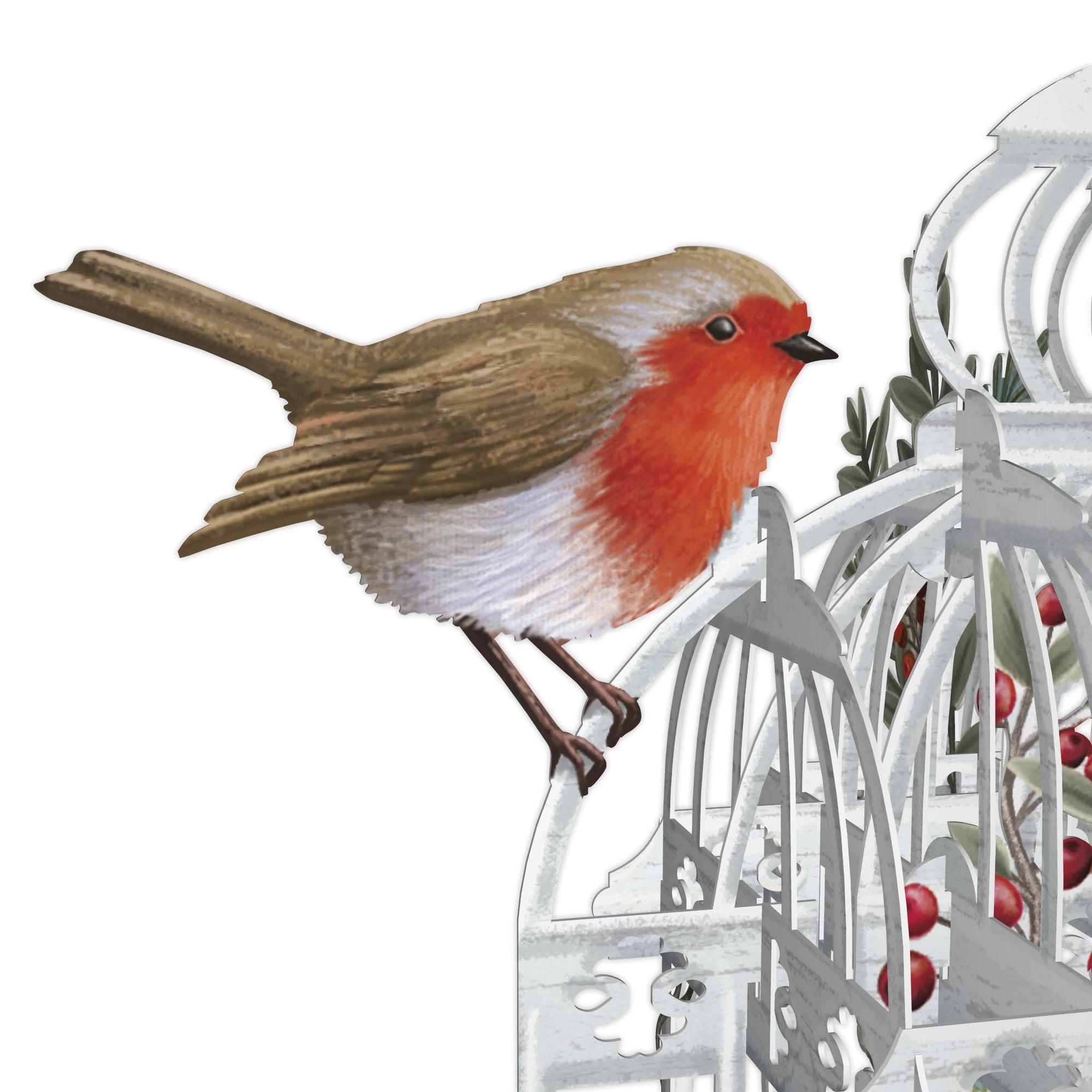 &quot;Christmas Flower Cage&quot; - 3D Pop Up Christmas Card