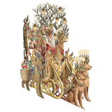 "Santa's Dog Sleigh" - 3D Pop Up Christmas Card