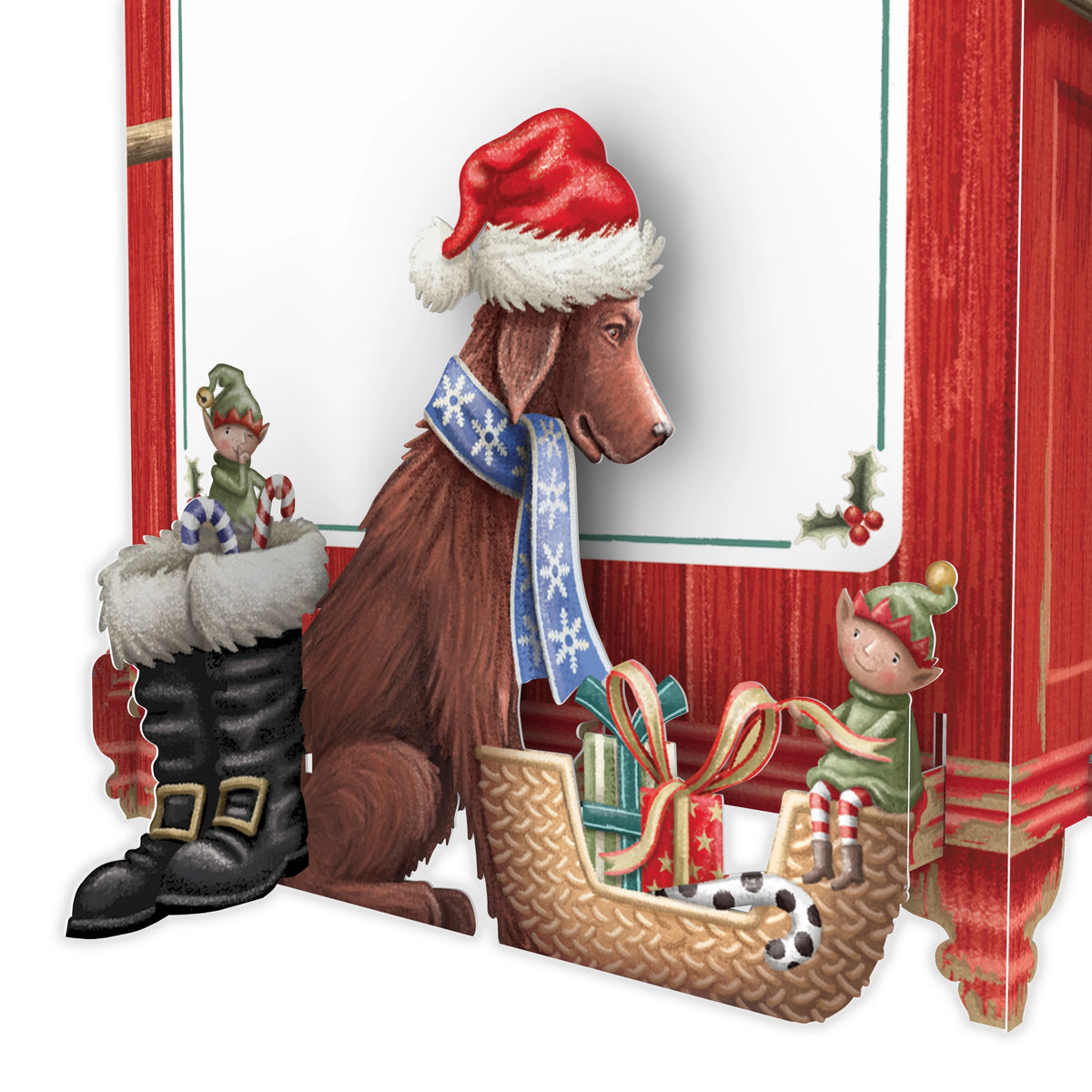 "Santa's Dresser" - 3D Pop Up Christmas Card