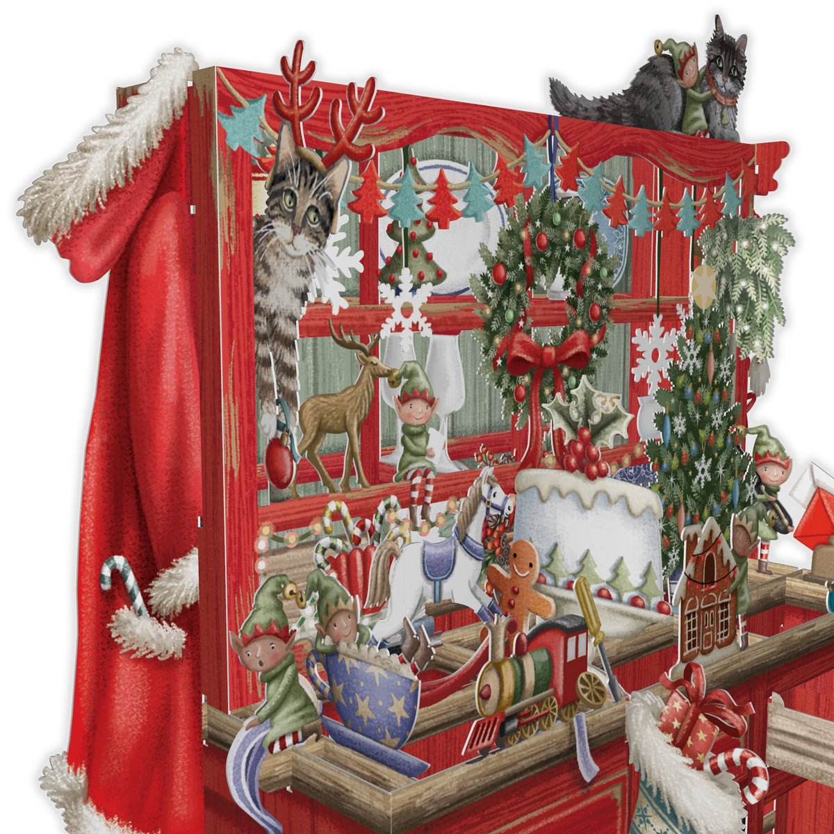"Santa's Dresser" - 3D Pop Up Christmas Card
