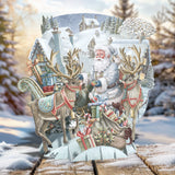 "Santa's Team" - Top of the World Christmas Card