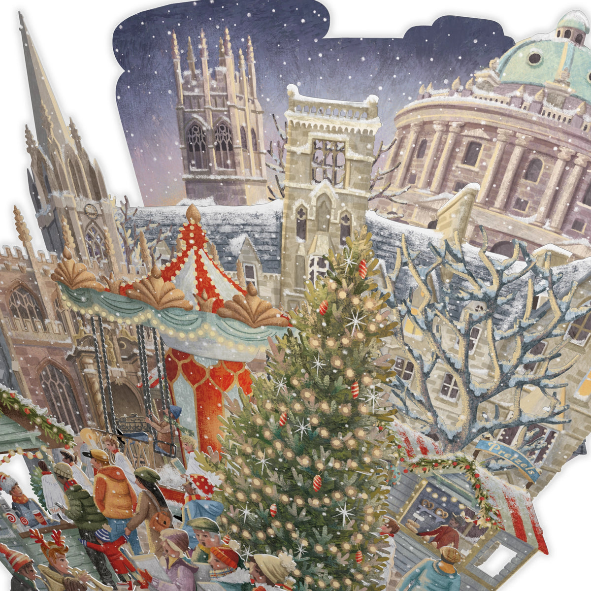 "Oxford Christmas" - Top of the World Christmas Card