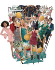 "Christmas Cocktails" - Top of the World Christmas Card