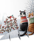 "Cat's Christmas Tree" - Top of the World Christmas Card