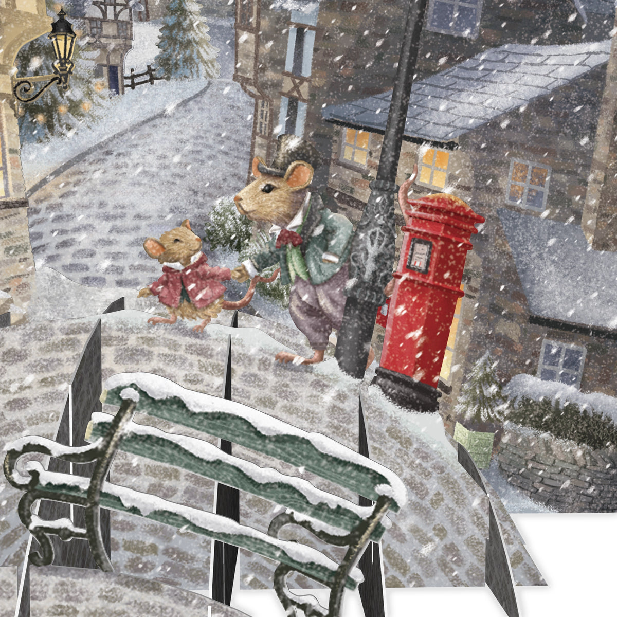 "Cold Noses" - Top of the World Christmas Card