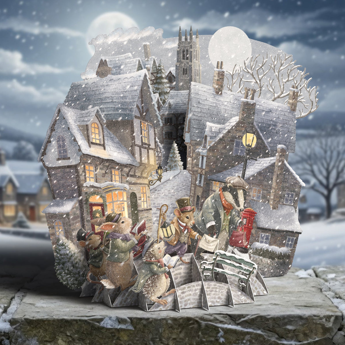 "Cold Noses" - Top of the World Christmas Card