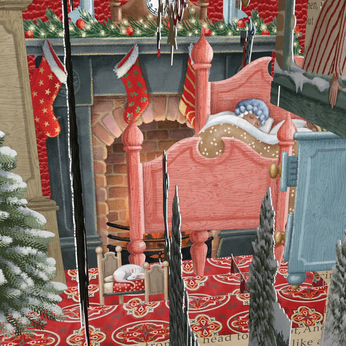 "Twas The Night Before Christmas" Pop Up Christmas Card - Off The Page
