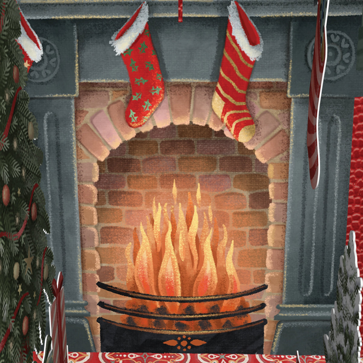 "Twas The Night Before Christmas" Pop Up Christmas Card - Off The Page