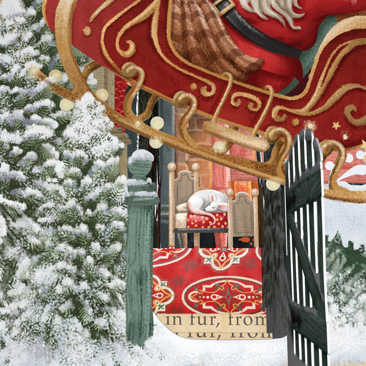 "Twas The Night Before Christmas" Pop Up Christmas Card - Off The Page