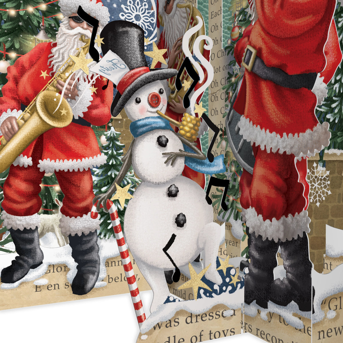 "Christmas Songs" Pop Up Christmas Card - Off The Page