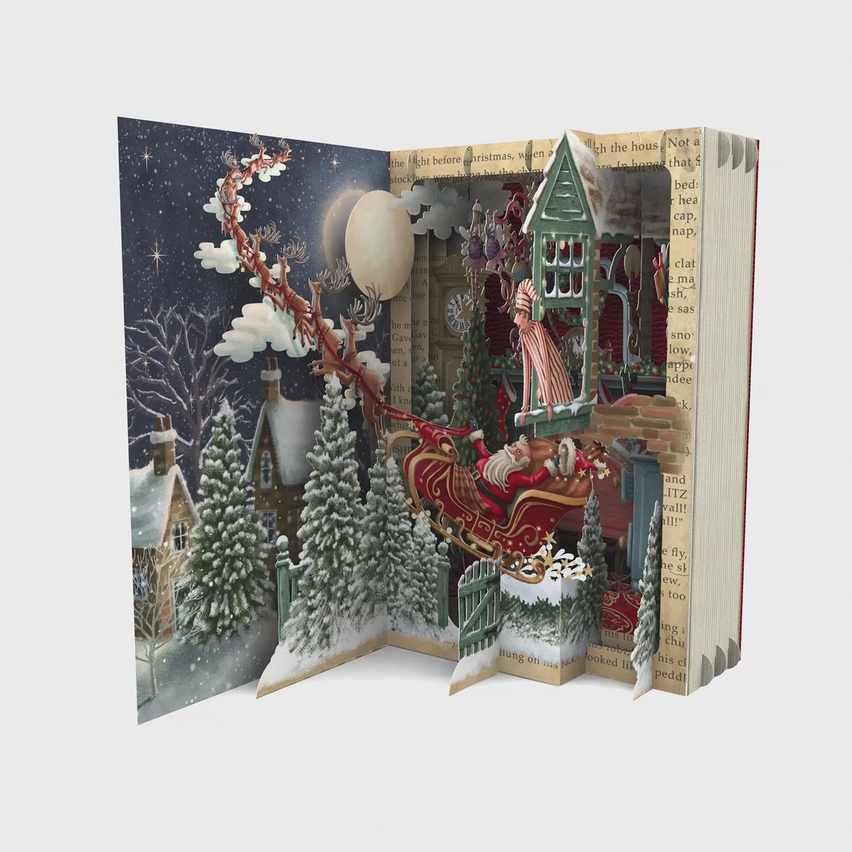 Twas The Night Before Christmas Pop Up Card