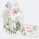 "Mother's Day Flower Cage" - 3D Pop Up Greetings Card