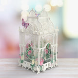 "100 Today Flower Cage" - 3D Pop Up Greetings Card
