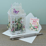 60th 3D Pop Up Birthday Card
