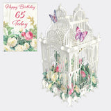 "All Special Ages Flower Cage" - 3D Pop Up Greetings Card