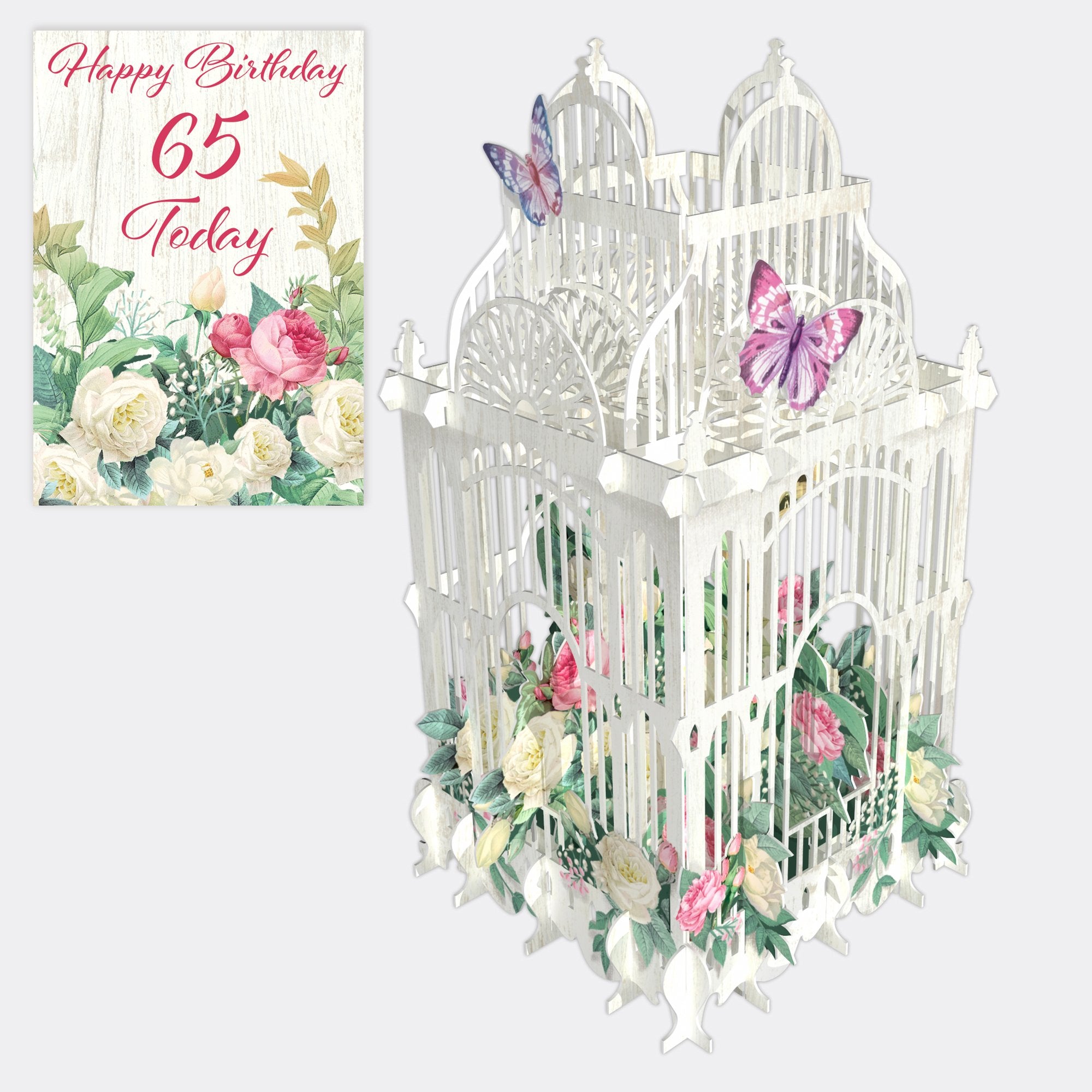 &quot;All Special Ages Flower Cage&quot; - 3D Pop Up Greetings Card