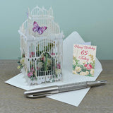 65th 3D Pop Up Birthday Card