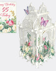 "95 Today Flower Cage" - 3D Pop Up Greetings Card
