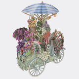 Flower Vendor's Bicycle 3D POP UP Card